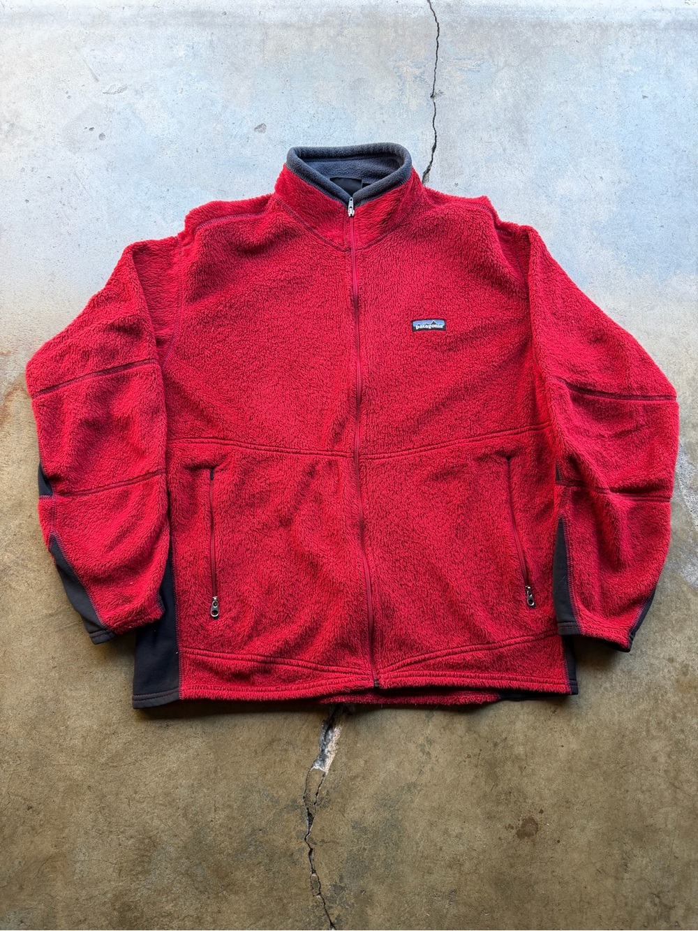 Patagonia Vintage Red Full-Zip Fleece Jacket